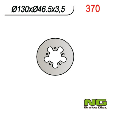 NG TARCZA HAMULCOWA TYŁ GAS GAS TXT 125-321 (130x46x3,5)