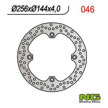 NG TARCZA HAMULCOWA PRZÓD HONDA XL 600V TRANSALP '97-'99, NX 650 DOMINATOR '88-'04, XR 650L '93-21,CB450S 85-89 (255X144X4MM) (4