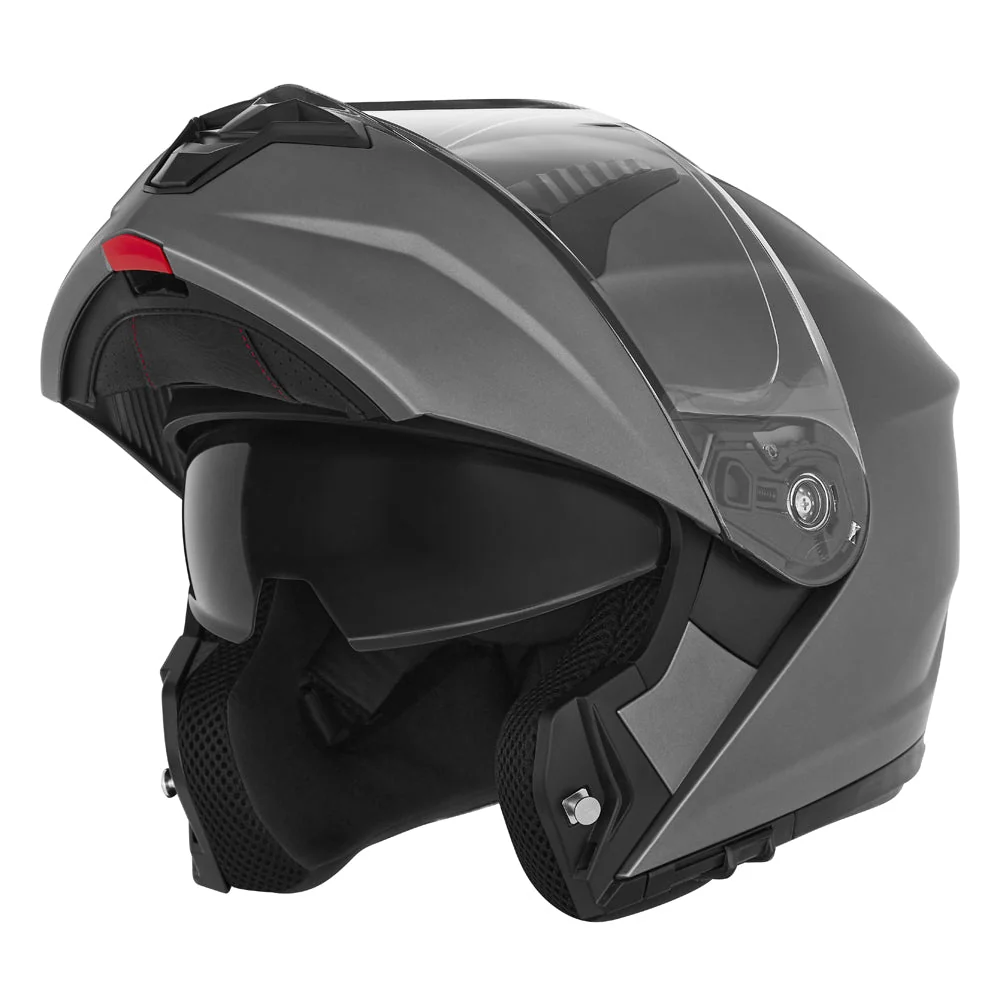 NOX KASK SZCZĘKOWY (FLIP-UP) Z BLENDĄ N968 KOLOR TYTANOWY MAT