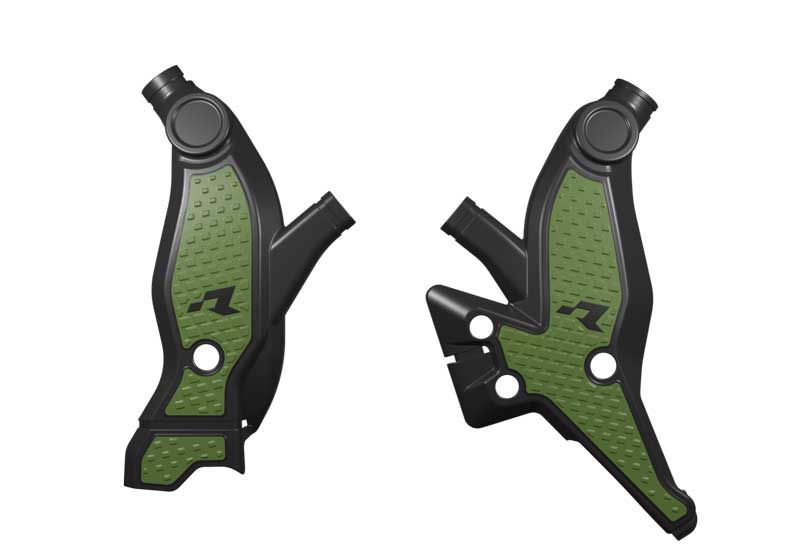 RACETECH (RTECH) OSŁONY RAMY (KOMPLET) BI-MATERIAL SUPER GRIP YAMAHA T7 / TENERE 700 '19-'25, T7 WR / WORLD RAID 700 '22-'25 KOL