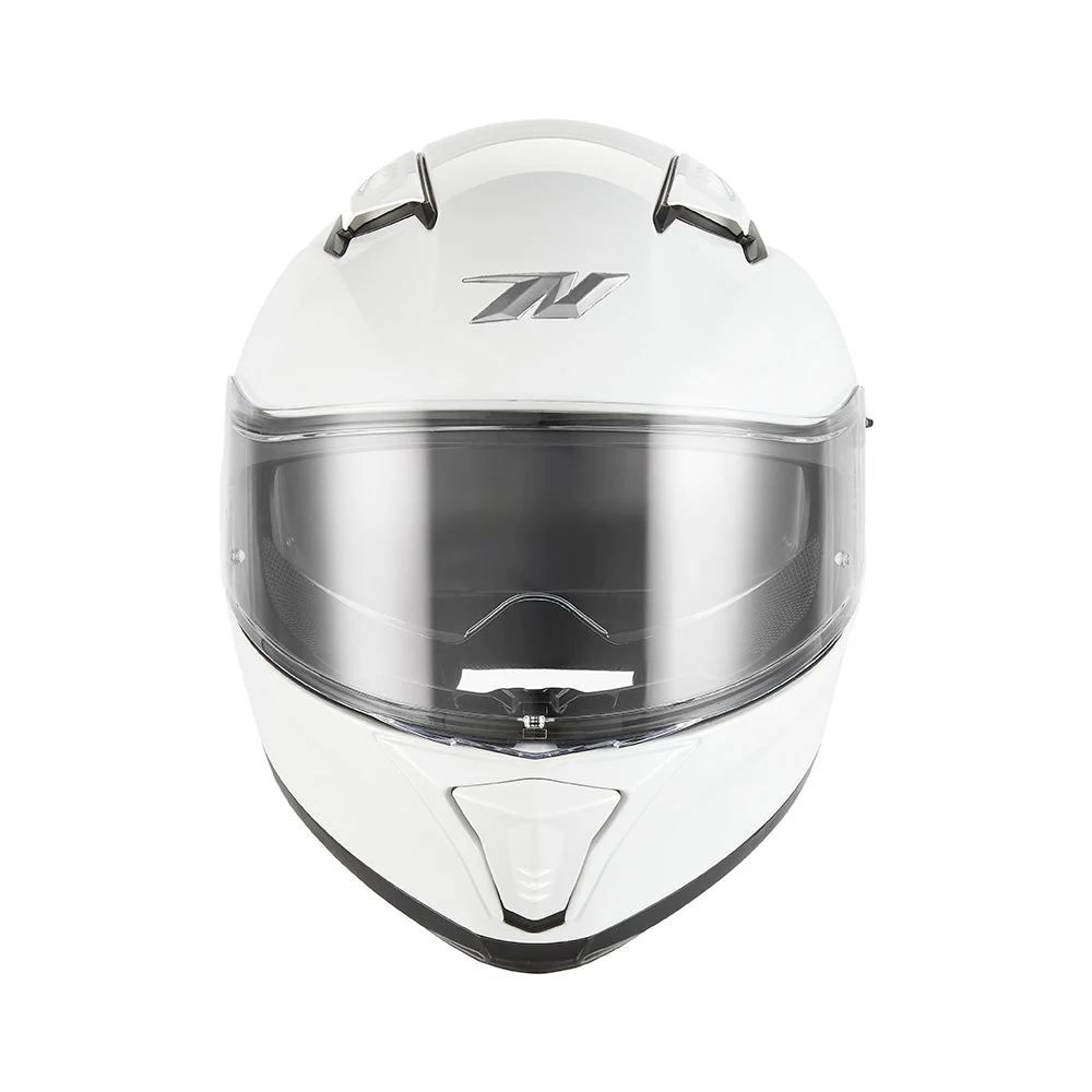 NOX KASK INTEGRALNY (FULL FACE) Z BLENDĄ N402 SOLID KOLOR BIAŁY POŁYSK
