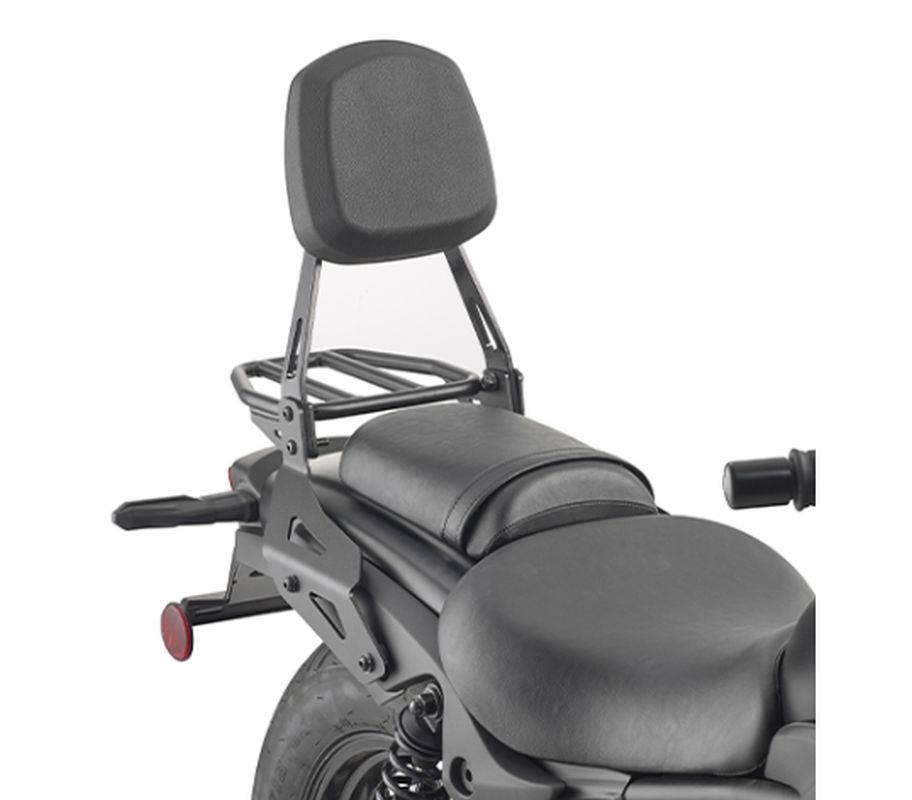 KAPPA OPARCIE PASAŻERA Z BAGAŻNIKIEM (SISIBAR) KAWASAKI ELIMINATOR 500 '24-'25, CZARNY