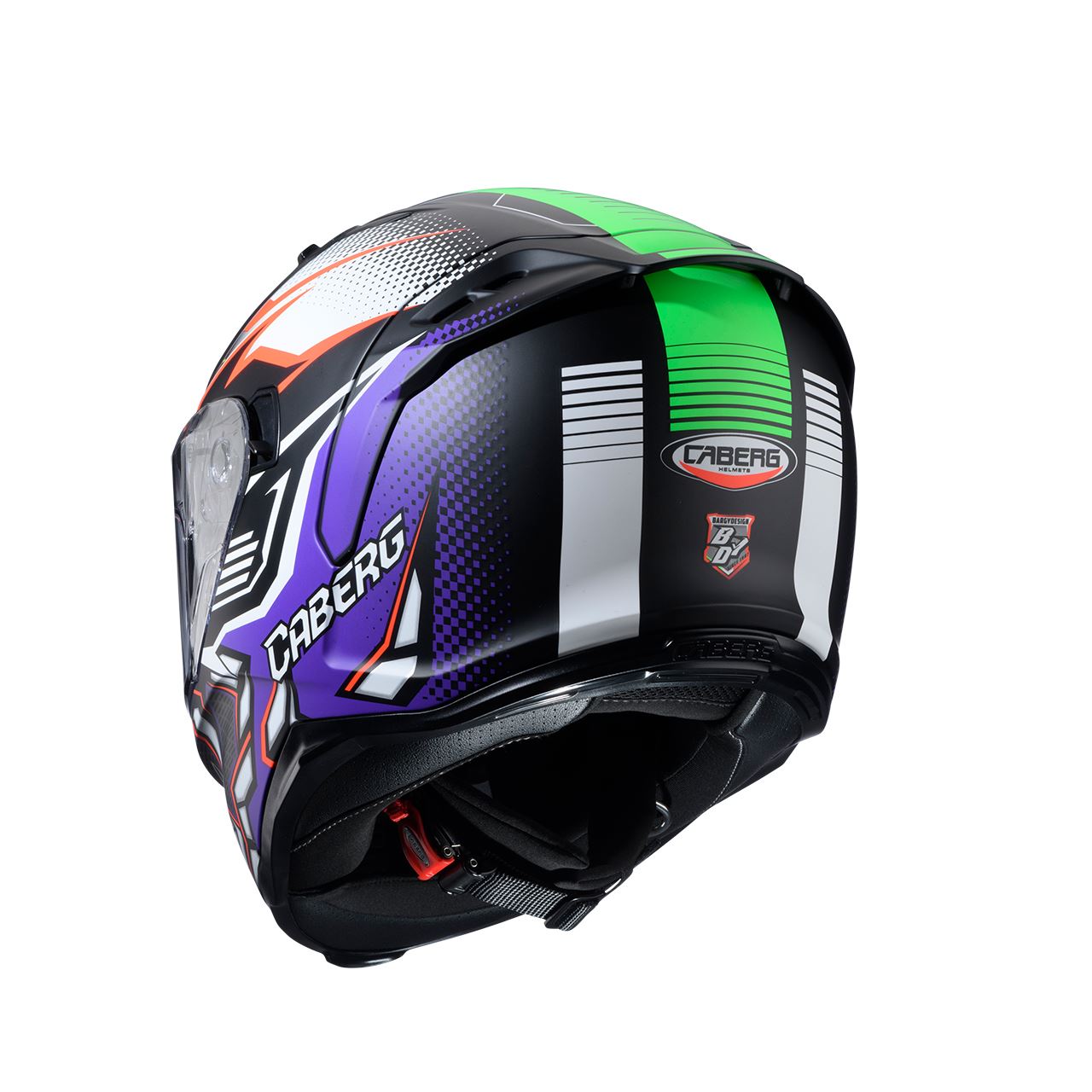 CABERG PROMOCJA KASK INTEGRALNY AVALON X GURKHA KOLOR CZARNY MAT/POMARAŃCZOWY/FIOLETOWY