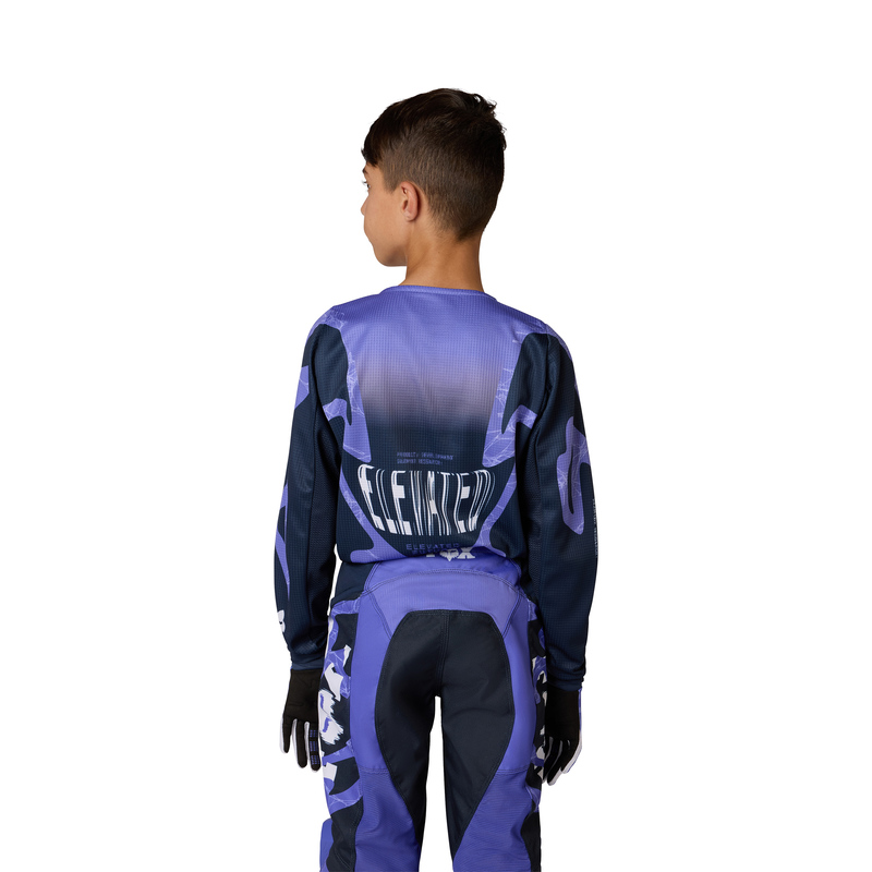 BLUZA MOTOCYKLOWA JUNIOR FOX 180 DIFFUSE SE BLUEBERRY