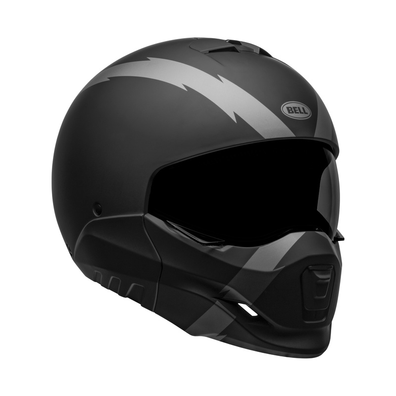 KASK MOTOCYKLOWY BELL BROOZER ARC MATTE BLACK GREY