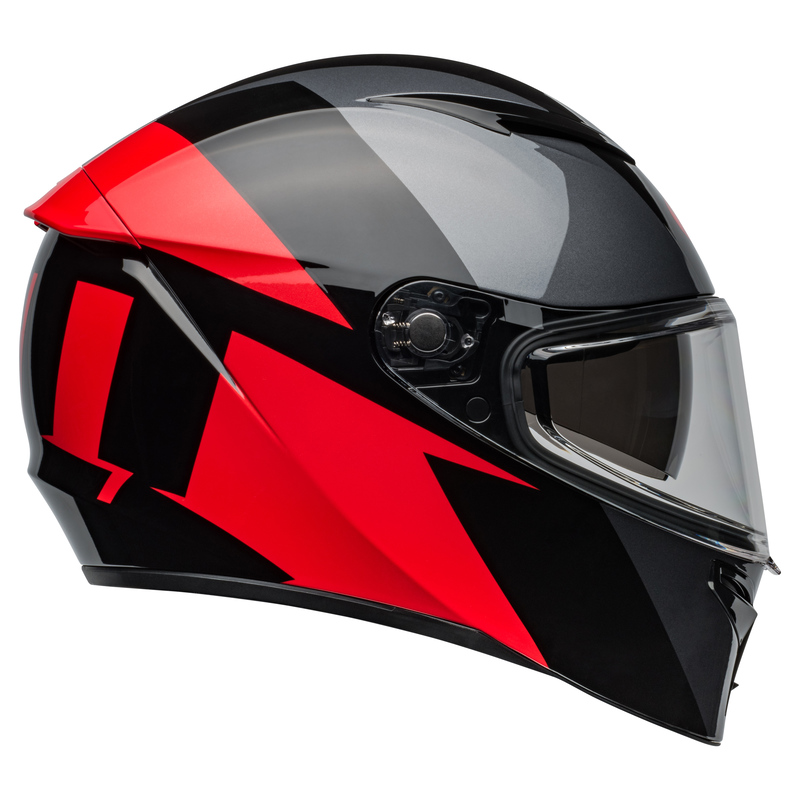 KASK MOTOCYKLOWY BELL LITHIUM ECE6 SHEAR METALLIC GREY RED