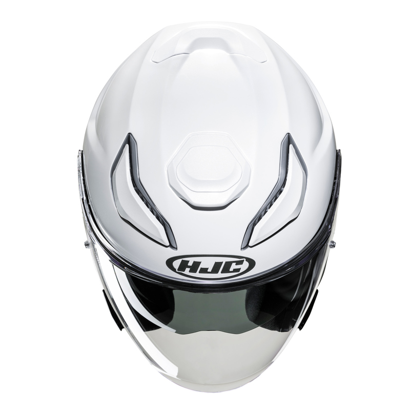 KASK MOTOCYKLOWY HJC F31 SOLID PEARL WHITE