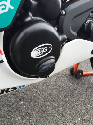 OSŁONA SILNIKA RG RACING KTM 390 DUKE UP TO 15/RC 390 UP TO 15, LEWA STRONA BLACK RACE
