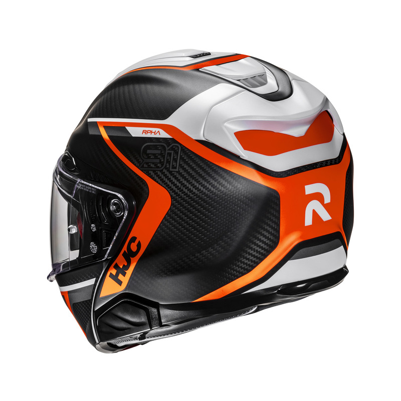 KASK MOTOCYKLOWY HJC RPHA91 CARBON LAGOS BLACK RED S