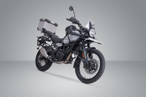 ZESTAW KUFRA CENTRALNEGO TRAX ADV SW-MOTECH ROYAL ENFIELD HIMALAYAN 450 (23-) SILVER