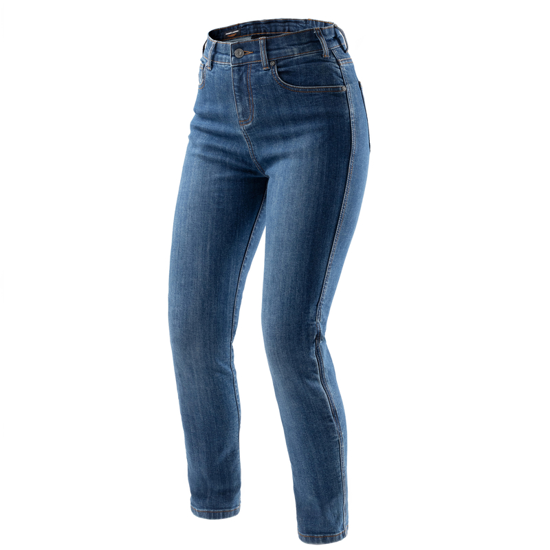 JEANSY MOTOCYKLOWE DAMSKIE REBELHORN CLASSIC WASHED BLUE MONOLAYER 24/28