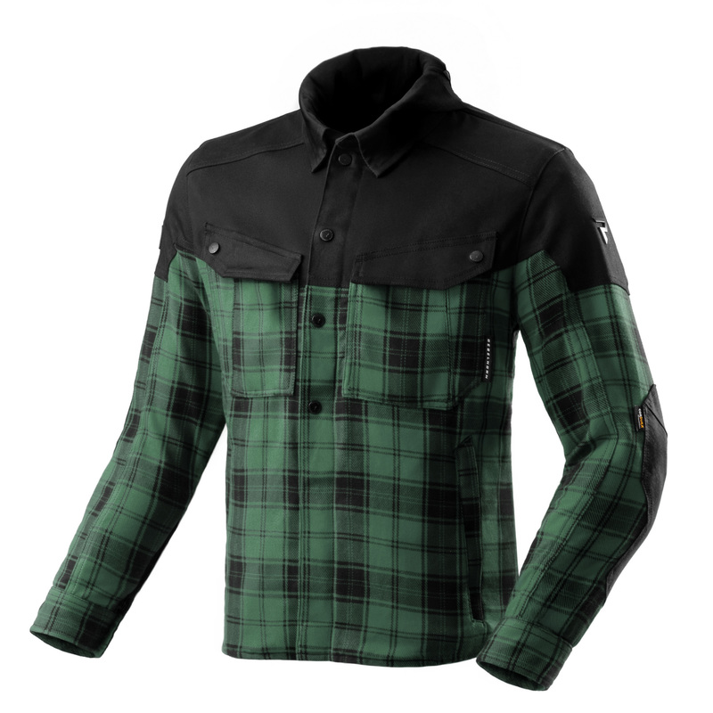 KOSZULA MOTOCYKLOWA REBELHORN SHIFTER BLACK GREEN