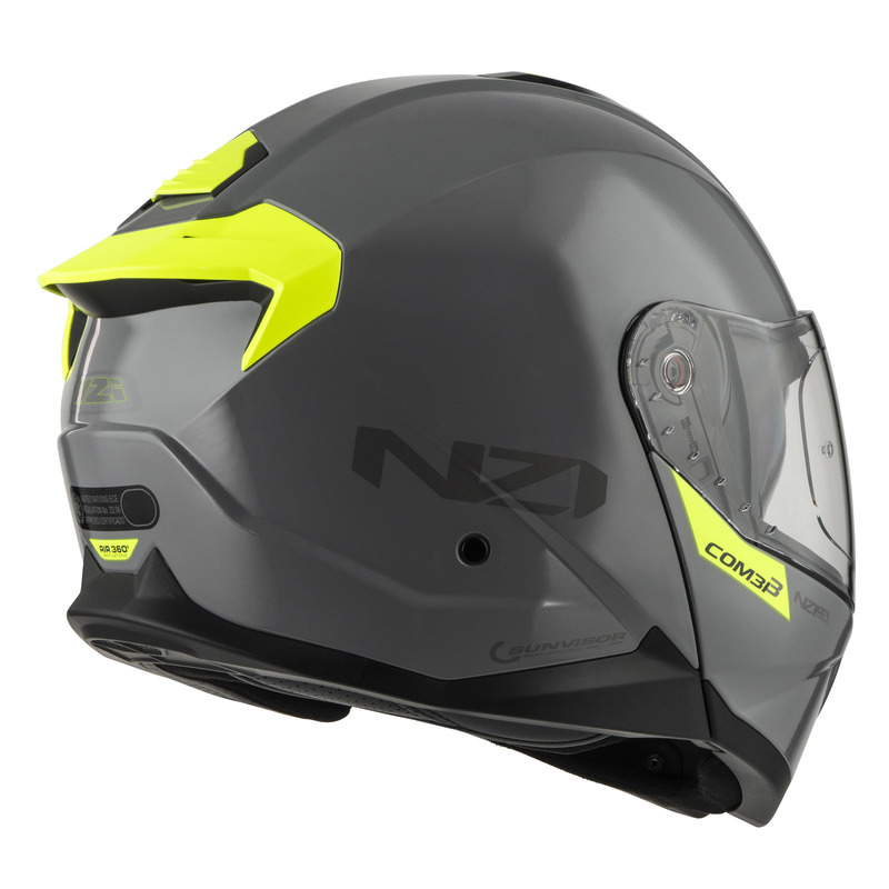 KASK MOTOCYKLOWY NZI COMBI 3 DUO SOLID NOUVEAU NARDO GREY M