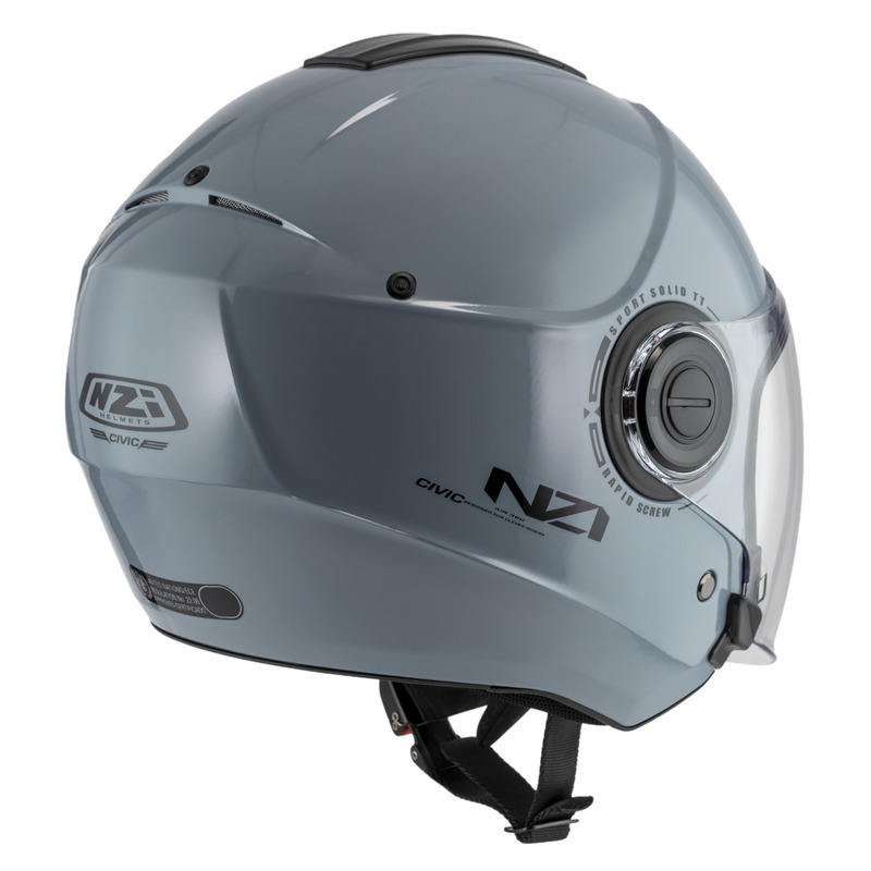KASK MOTOCYKLOWY NZI CIVIC SOLID NOUVEAU NARDO GREY XS