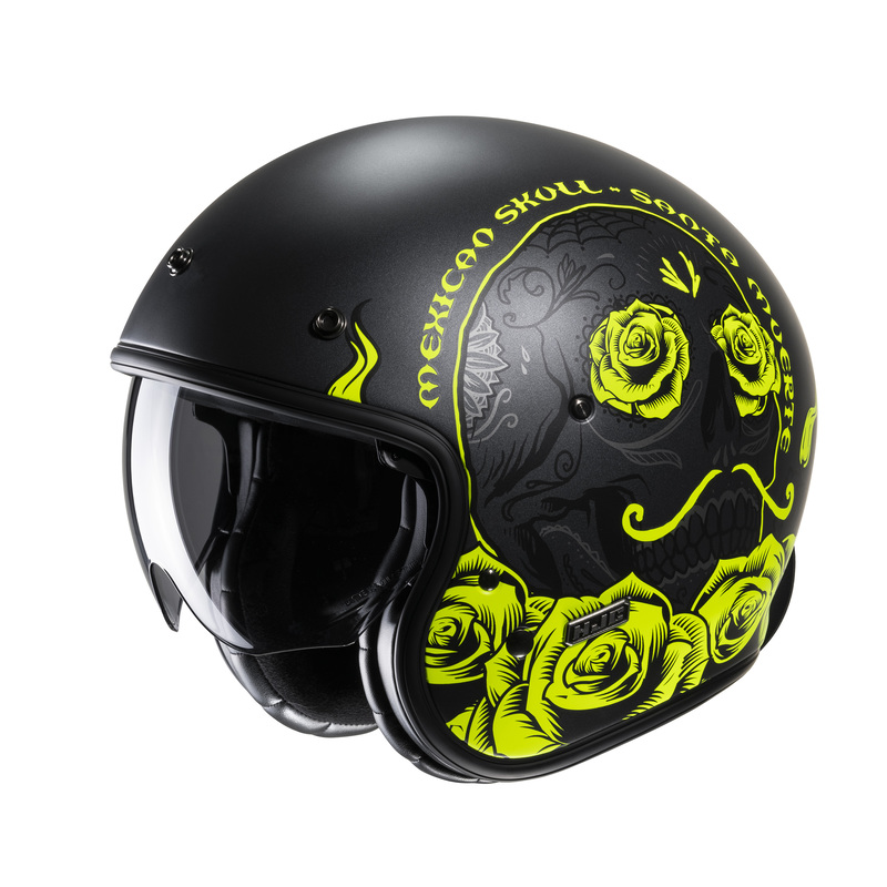 KASK MOTOCYKLOWY HJC V31 DESTO BLACK YELLOW