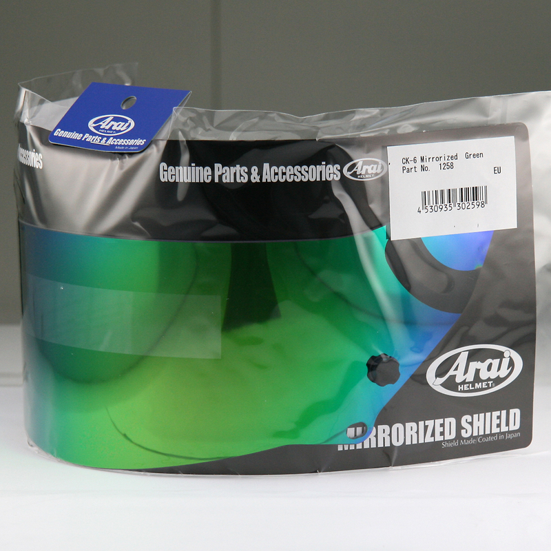 SZYBA DO KASKU ARAI SAMOCHODOWEGO CK-6 MIRROR GREEN