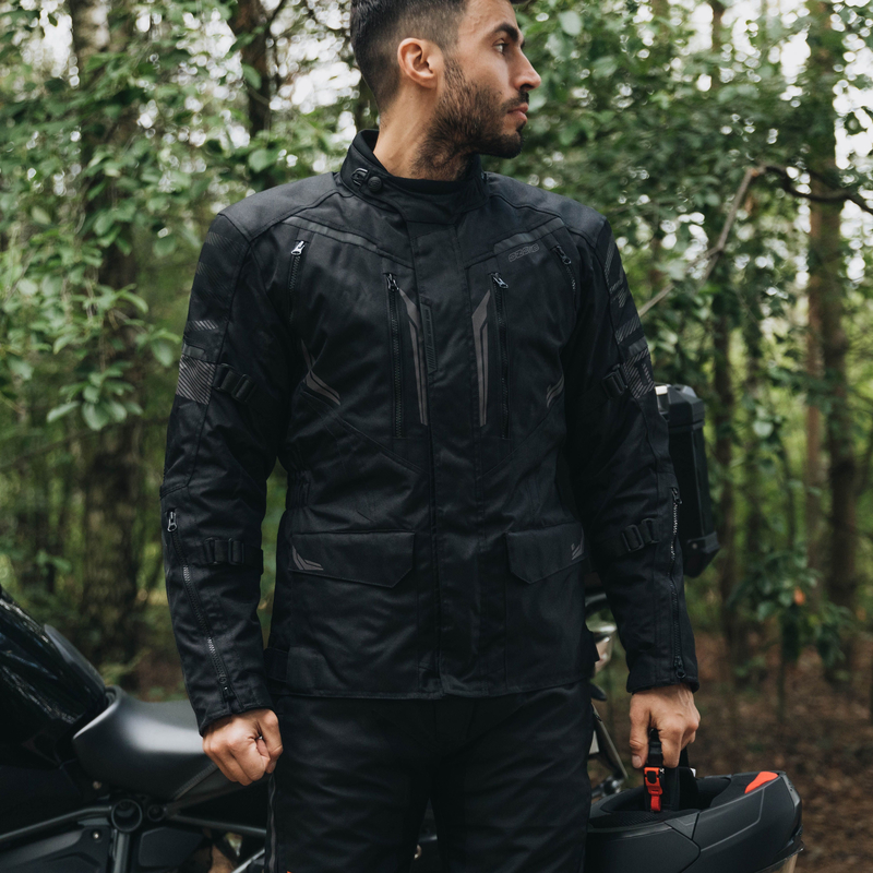 KURTKA MOTOCYKLOWA TEKSTYLNA OZONE TOUR 3 BLACK
