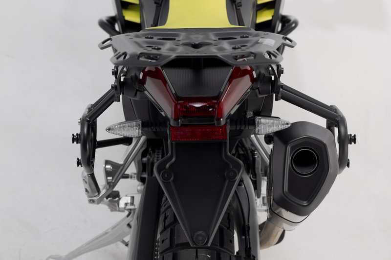 ZESTAW KUFRÓW BOCZNYCH URBAN ABS I STELAŻY SW-MOTECH APRILIA TUAREG 660 (21-) BLACK 2X16,5L
