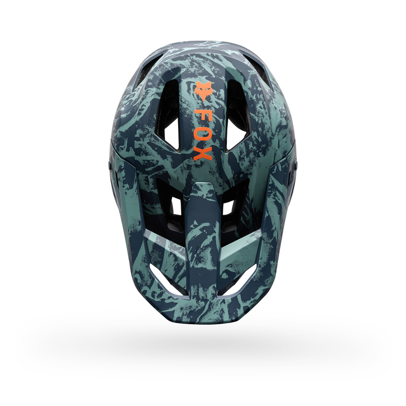 KASK ROWEROWY FOX RAMPAGE IMG PRINT ARCTIC BLUE XL