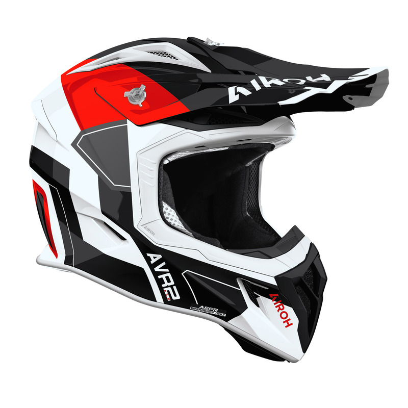 KASK MOTOCYKLOWY AIROH AVIATOR ACE 2 SHIELD RED GLOSS