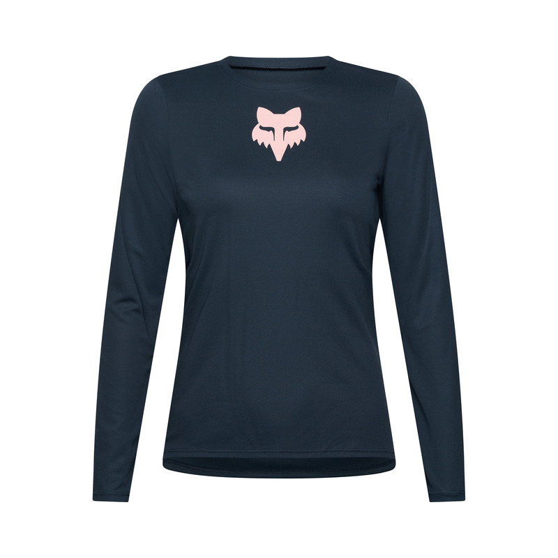 KOSZULKA ROWEROWA Z DŁUGIM RĘKAWEM DAMSKA FOX RANGER HEAD GALAXY BLUE XS