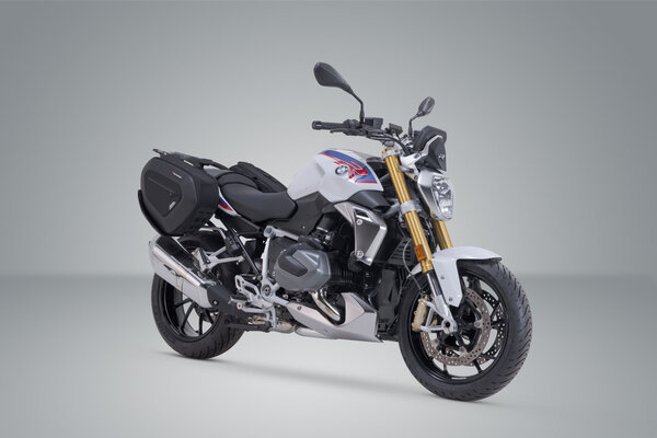 ZESTAW SAKW PRO BLAZE H I STELAŻY SW-MOTECH BMW R 1200 R/RS (14-18), R 1250 R/RS (18-) BLACK