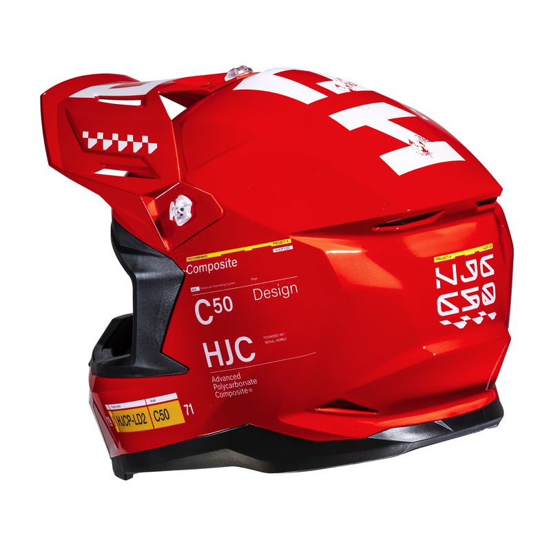 KASK MOTOCYKLOWY HJC C50 TAGG RED L