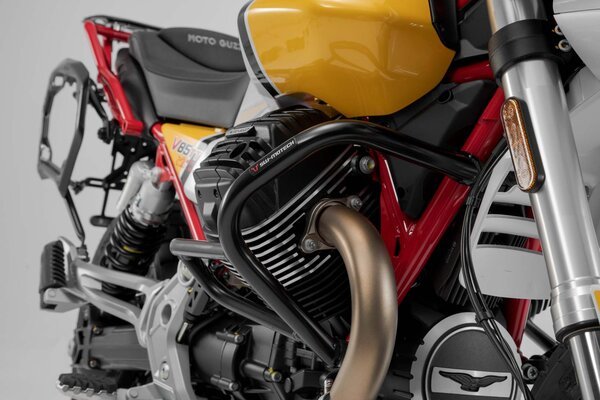 CRASHBAR/GMOL SW-MOTECH MOTO GUZZI V85 TT/TRAVEL (19-23) BLACK