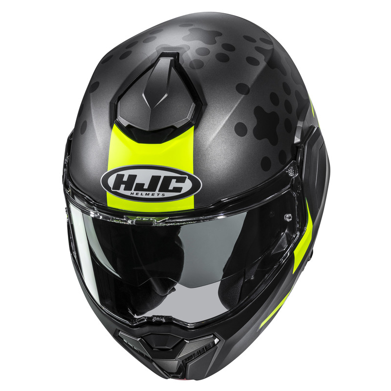 KASK MOTOCYKLOWY HJC I101 ASTEL GREY YELLOW XXL