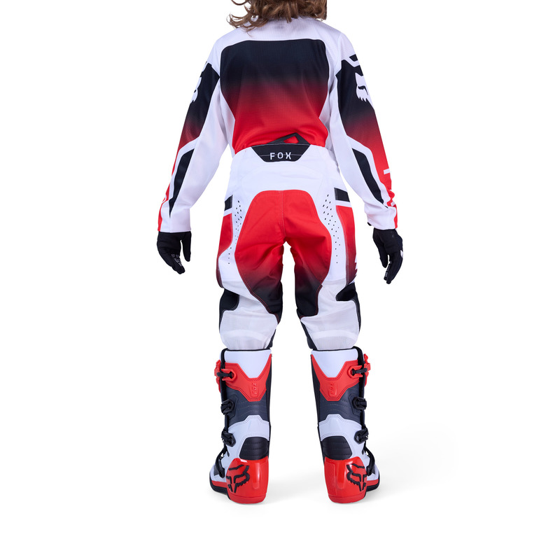 SPODNIE MOTOCYKLOWE JUNIOR FOX 180 SHIELD FLUO RED