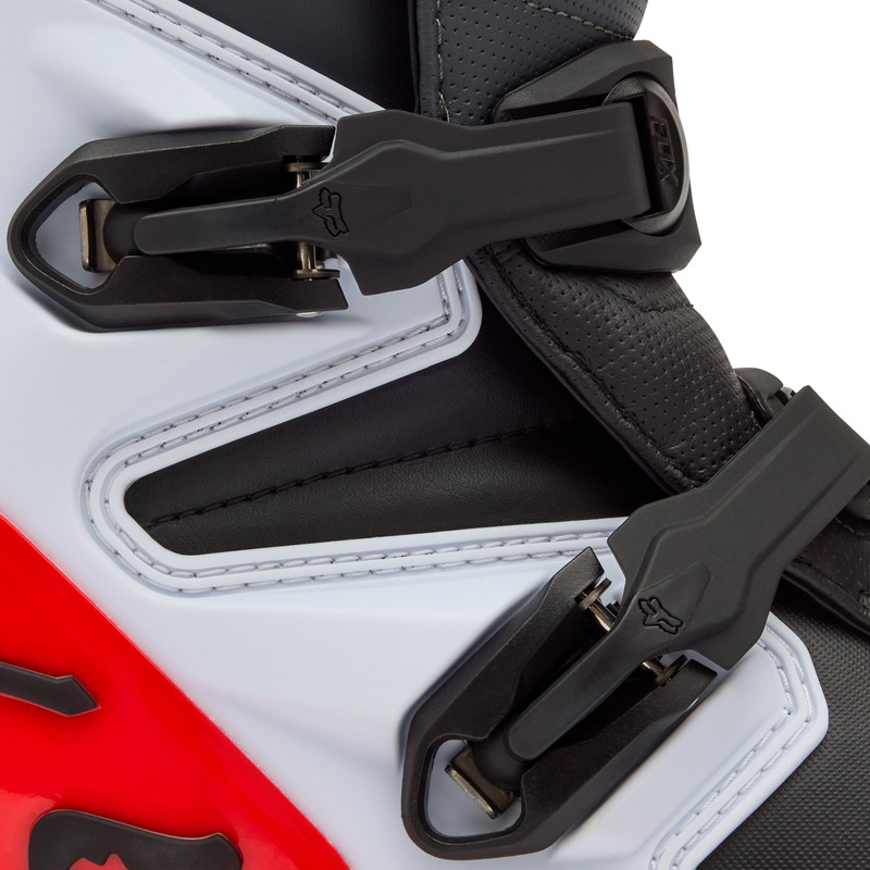 BUTY MOTOCYKLOWE FOX COMP WHITE FLUO RED