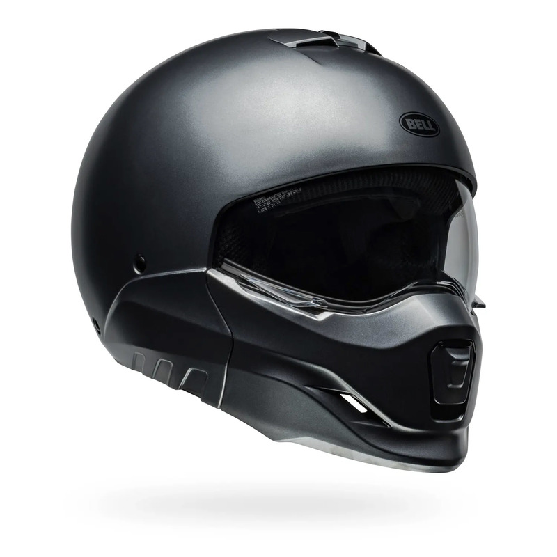 KASK MOTOCYKLOWY BELL BROOZER SOLID SATIN STARSHIP GREY