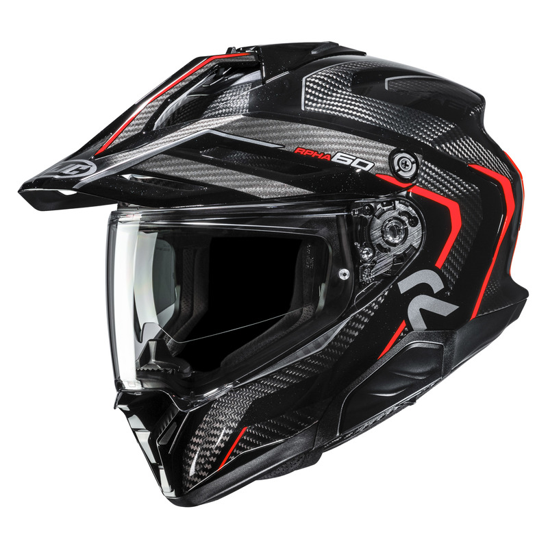 KASK MOTOCYKLOWY HJC RPHA60 CARBON OURE BLACK RED M