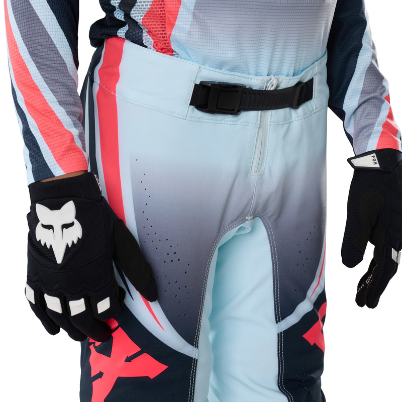 SPODNIE MOTOCYKLOWE JUNIOR FOX FLEXAIR ARC ICE BLUE 22
