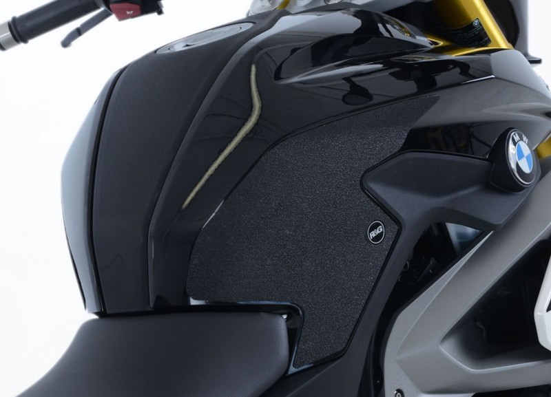 NAKLEJKA NA BAK TANKPAD ANTYPOŚLIZGOWY 2 CZĘŚCI RG RACING BMW G310R BLACK