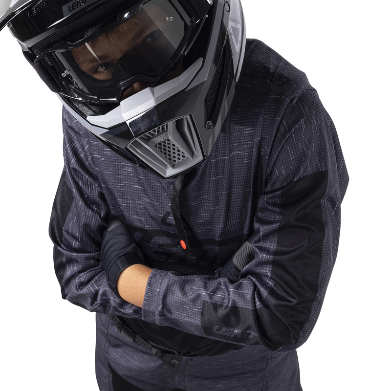 STRÓJ OFFROADOWY BLUZA I SPODNIE JUNIOR LEATT RIDE KIT 3.5 STEALTH BLACK GREY