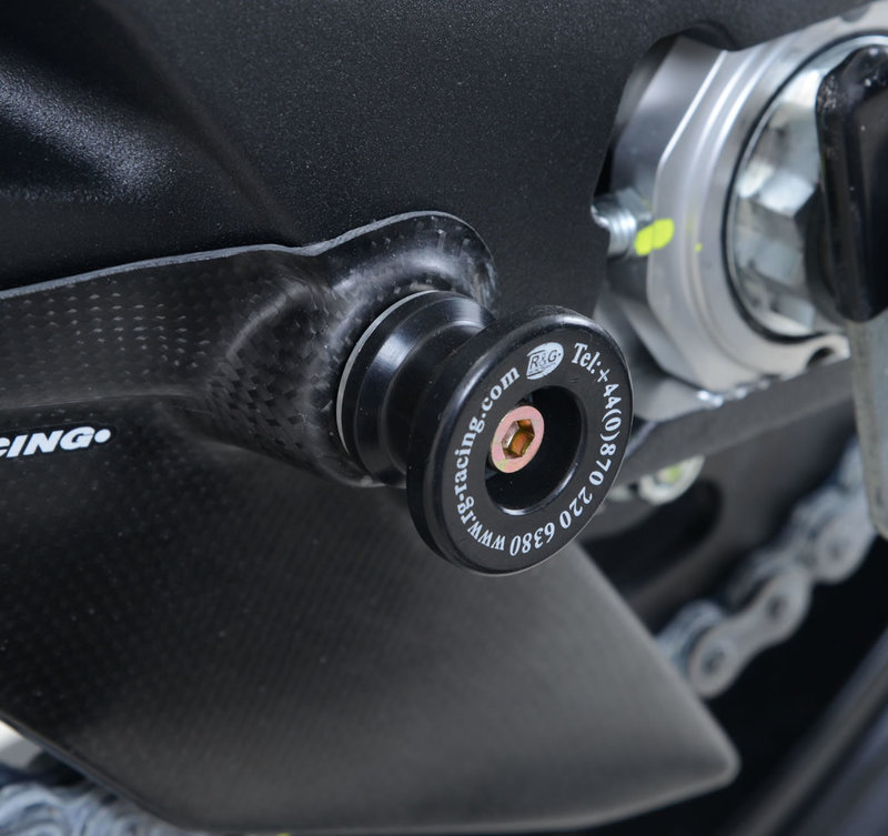 ROLKI WAHACZA RG RACING DUCATI 899/959 PANIGALE, APRIL RS660 21-, YAM YZF-R125 19- 21 BLACK