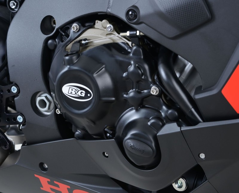 ZESTAW OSŁON SILNIKA RG RACING HONDA CBR1000RR 08-19/RR SP 17-19/RR SP2 17-19, (2 CZĘŚCI) BLACK RACE