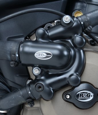 ZESTAW OSŁON SILNIKA RG RACING DUCATI MONSTER 1200(S), (2 CZĘŚCI) OSŁONA SPRZĘGŁA I POMPY WODY BLACK