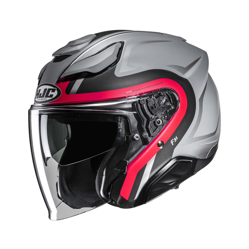 KASK MOTOCYKLOWY HJC F31 BASK GREY PINK M