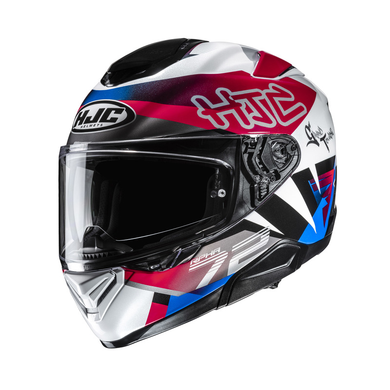 KASK MOTOCYKLOWY HJC RPHA72 GOLDY WHITE RED XXL