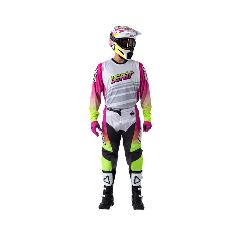 STRÓJ OFFROADOWY BLUZA I SPODNIE LEATT RIDE KIT MOTO 3.5 RETRO PINK