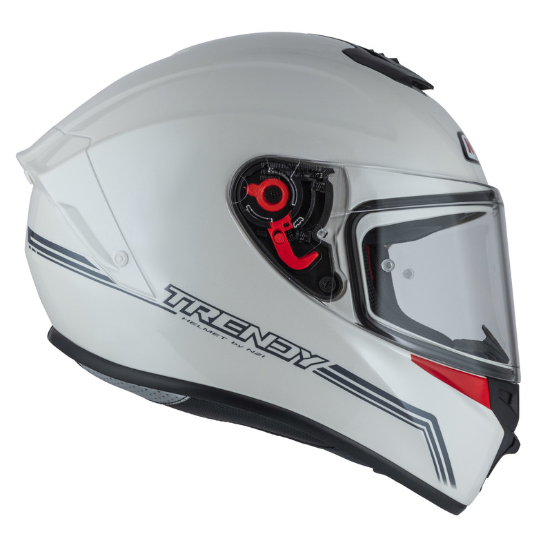 KASK MOTOCYKLOWY NZI TRENDY STREAM SOLID NOUVEAU WHITE