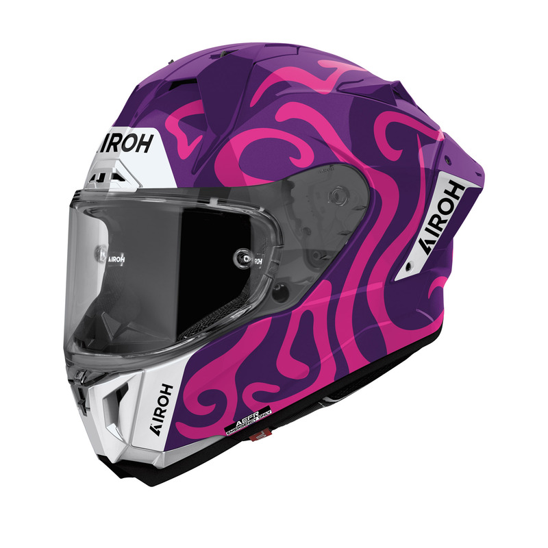 KASK MOTOCYKLOWY AIROH GP800 SWAIN VIOLET GLOSS XS