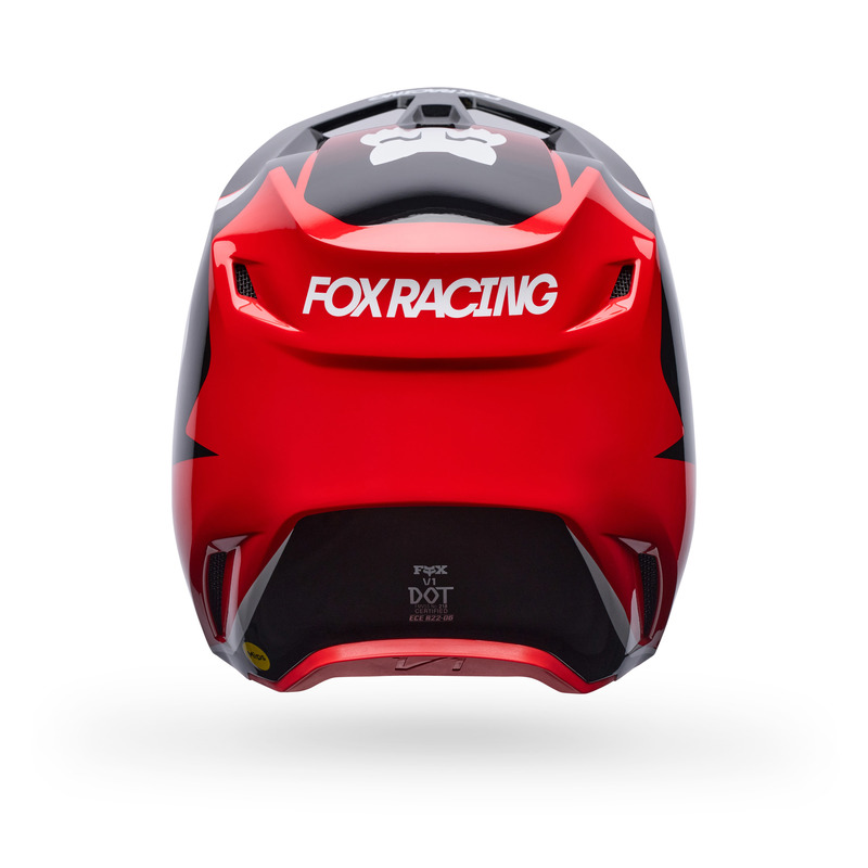KASK MOTOCYKLOWY FOX V1 FRAME RED