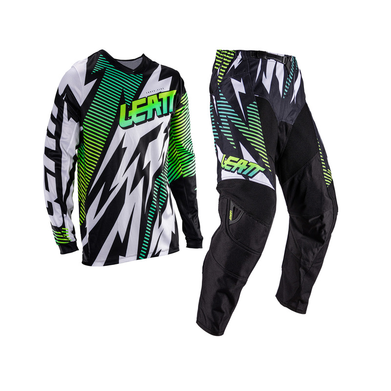 STRÓJ OFFROADOWY BLUZA I SPODNIE JUNIOR LEATT RIDE KIT 3.5 STORM TEAL