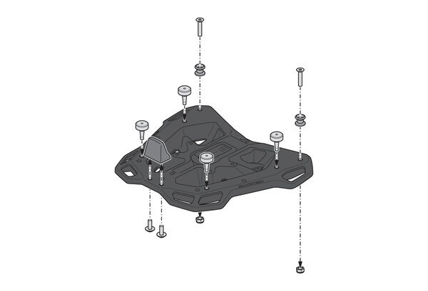 ZESTAW KUFRA CENTRALNEGO SW-MOTECH DUSC 41 L. KTM 250 ADV, 390 ADV (25-) BLACK