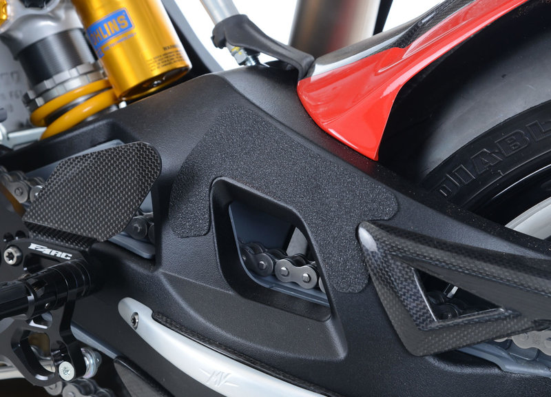 OSŁONA WAHACZA RG RACING MV AGUSTA F4 1000R 10-/F4RR/F4RC 15-, 4 CZĘŚCI BLACK
