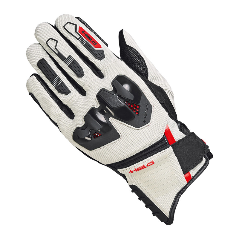 RĘKAWICE MOTOCYKLOWE HELD SAMBIA 2 BLACK GREY RED