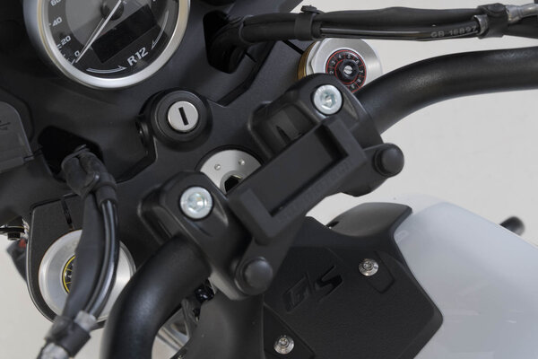ZESTAW PODWYŻSZAJĄCY KIEROWNICĘ SW-MOTECH H=30 MM. BMW R12 G/S (25-) BLACK